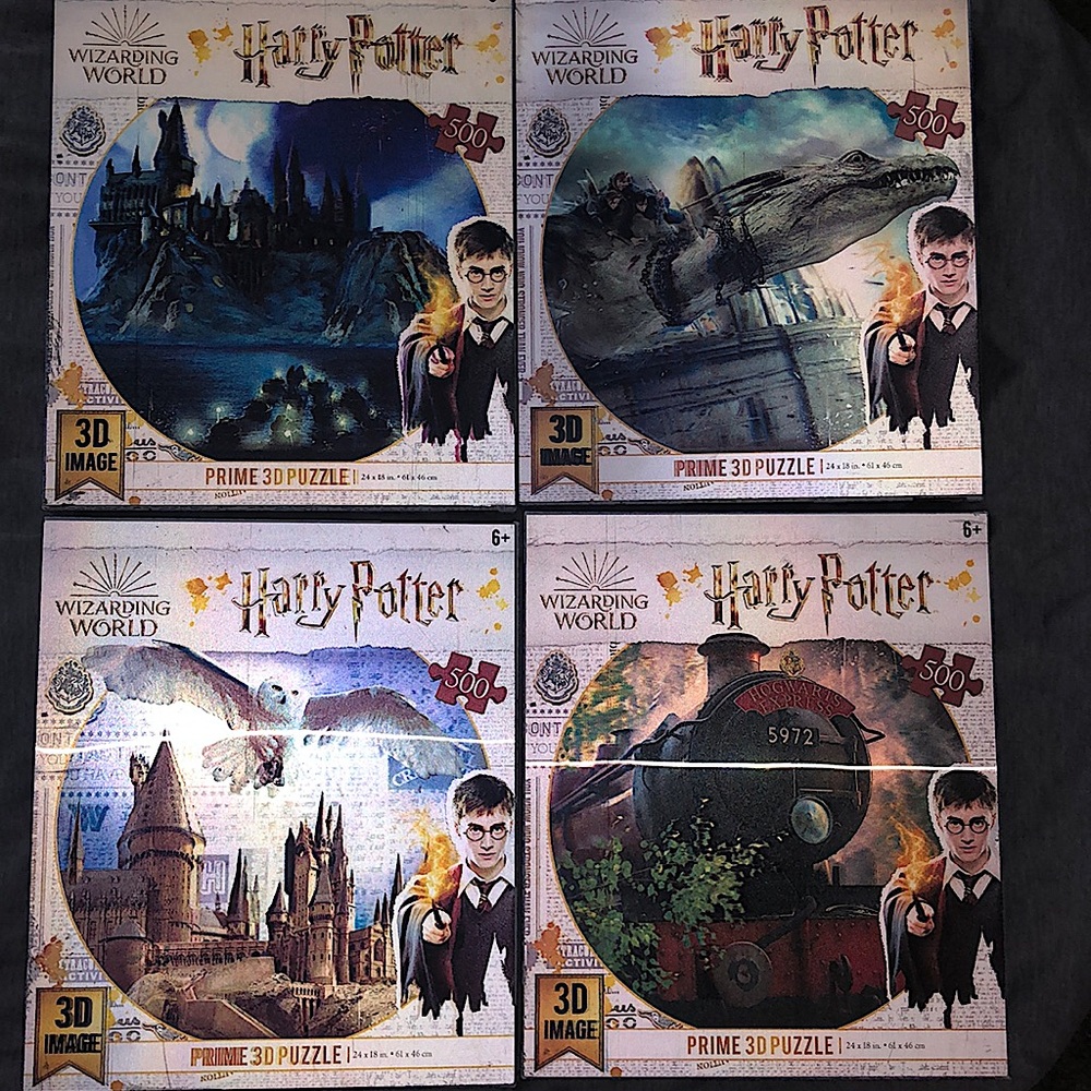 Harry Potter 3D puzzles (x4)